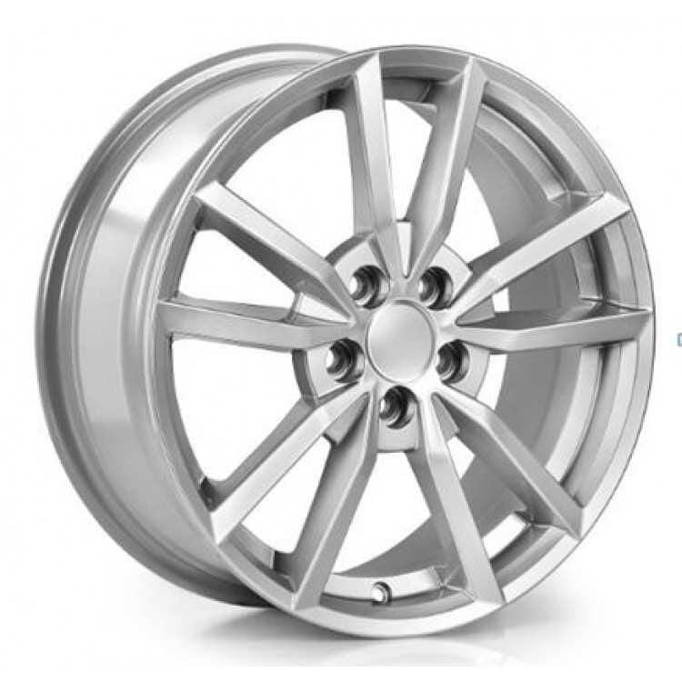 SONİC 7603/2 16 İnç 5x100 ET45 Silver Jant Volkswagen Audi Seat Skoda Uyumlu (4 ADET)